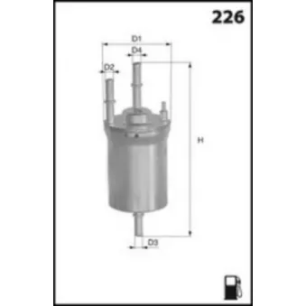 Filtre à carburant LUCAS FILTERS LFPF038