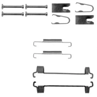 Kit d'accessoires, mâchoires de frein de stationnement HELLA PAGID 8DZ 355 201-961