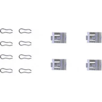 Kit d'accessoires, plaquette de frein à disque HELLA PAGID 8DZ 355 202-201