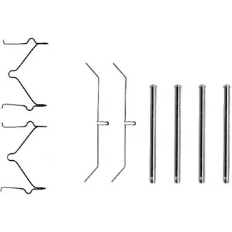 Kit d'accessoires, plaquette de frein à disque HELLA PAGID 8DZ 355 202-361