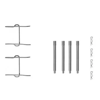 Kit d'accessoires, plaquette de frein à disque HELLA PAGID 8DZ 355 202-401
