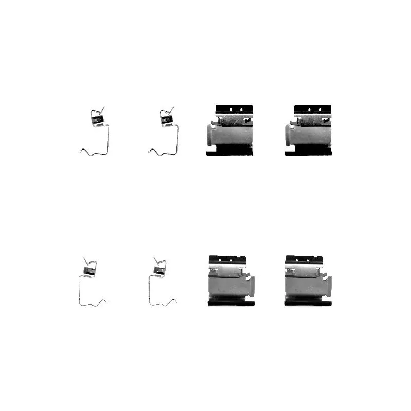 Kit d'accessoires, plaquette de frein à disque HELLA PAGID 8DZ 355 202-661