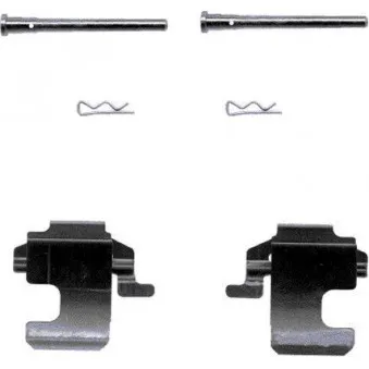 Kit d'accessoires, plaquette de frein à disque HELLA PAGID 8DZ 355 202-961