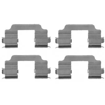 Kit d'accessoires, plaquette de frein à disque HELLA PAGID 8DZ 355 203-271
