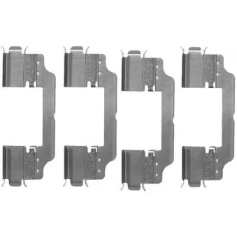 Kit d'accessoires, plaquette de frein à disque HELLA PAGID 8DZ 355 203-301