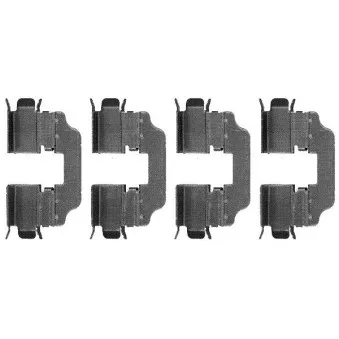 Kit d'accessoires, plaquette de frein à disque HELLA PAGID 8DZ 355 203-411