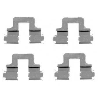 Kit d'accessoires, plaquette de frein à disque HELLA PAGID 8DZ 355 203-551