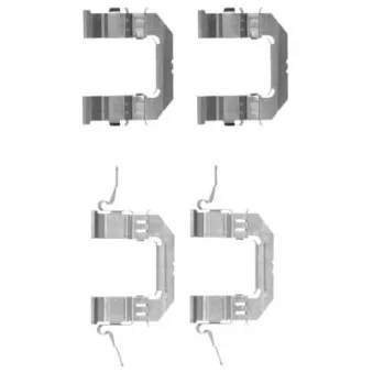 Kit d'accessoires, plaquette de frein à disque HELLA PAGID 8DZ 355 203-741