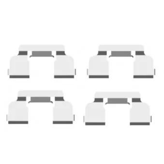 Kit d'accessoires, plaquette de frein à disque HELLA PAGID 8DZ 355 203-801