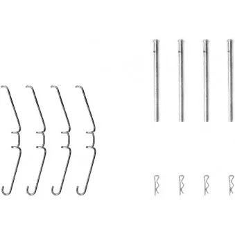 Kit d'accessoires, plaquette de frein à disque HELLA PAGID 8DZ 355 204-011