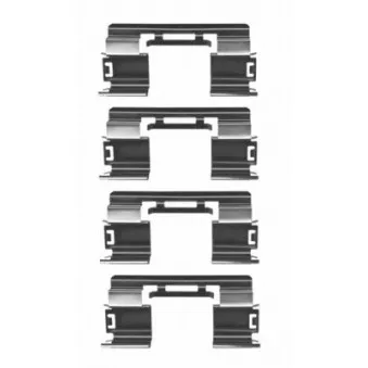 Kit d'accessoires, plaquette de frein à disque HELLA PAGID 8DZ 355 204-351
