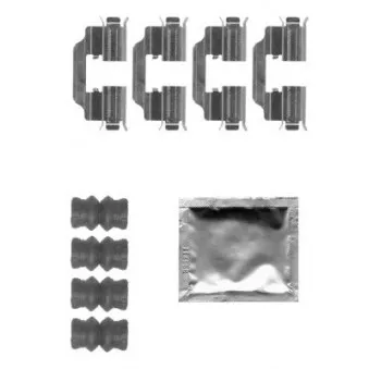 Kit d'accessoires, plaquette de frein à disque HELLA PAGID 8DZ 355 205-301