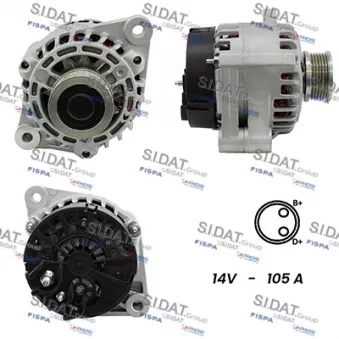 Alternateur SIDAT A12DE0050A2