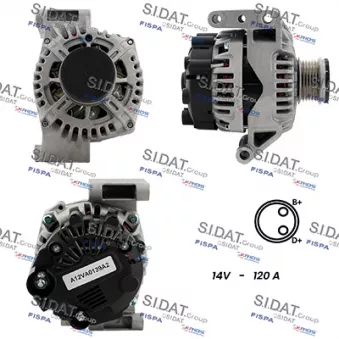 Alternateur SIDAT A12VA0139A2