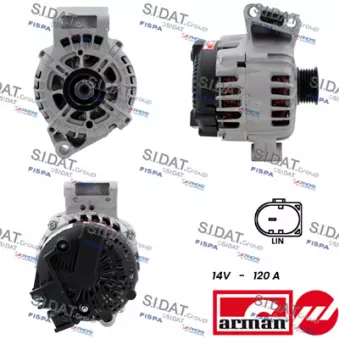 Alternateur SIDAT A12VA0157AS