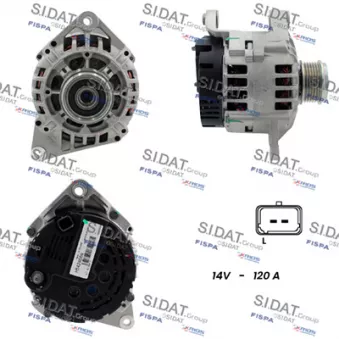 Alternateur SIDAT A12VA1170