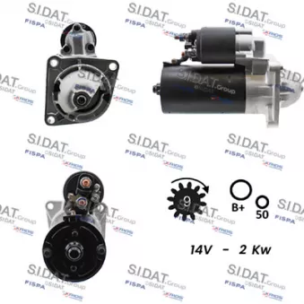Démarreur SIDAT S12BH0020A2