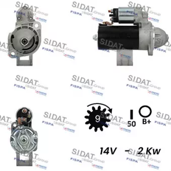 Démarreur SIDAT S12BH0156A2