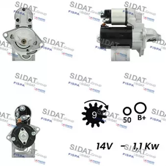 Démarreur SIDAT S12BH0206A2