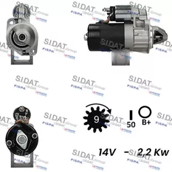 Démarreur SIDAT S12BH0424A2