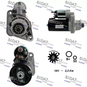 Démarreur SIDAT S12BH0444A2