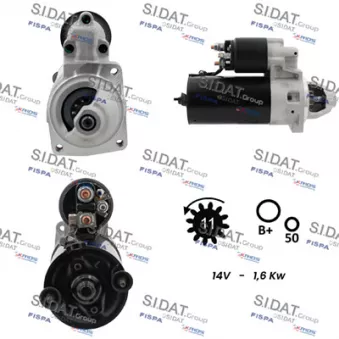 Démarreur SIDAT S12BH0791A2