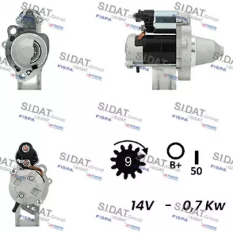 Démarreur SIDAT S12DE0516A2
