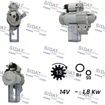 Démarreur SIDAT S12DE0611A2