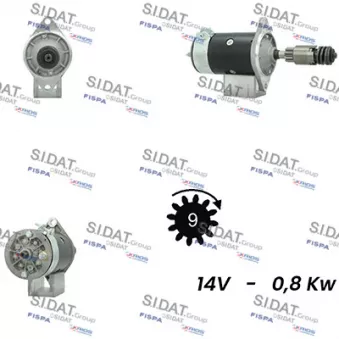 Démarreur SIDAT S12LU0456A2