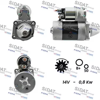 Démarreur SIDAT S12MA0055A2