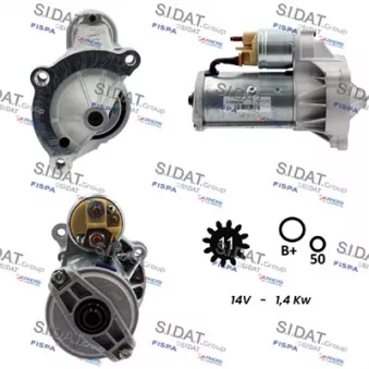 Démarreur SIDAT S12VA0005A2