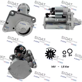 Démarreur SIDAT S12VA0014A2
