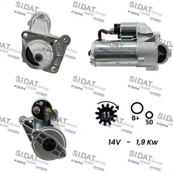 Démarreur SIDAT S12VA0062A2