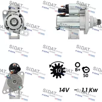 Démarreur SIDAT S12VA0072A2
