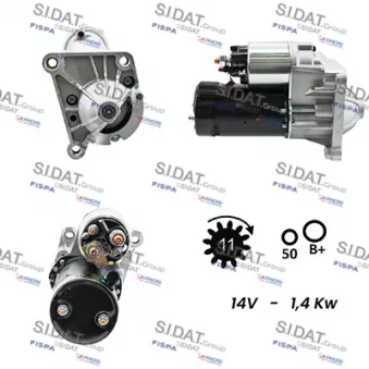 Démarreur SIDAT S12VA0077A2