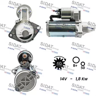 Démarreur SIDAT S12VA0084A2