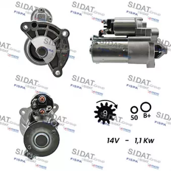 Démarreur SIDAT S12VA0113A2