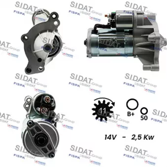 Démarreur SIDAT S12VA0114A2