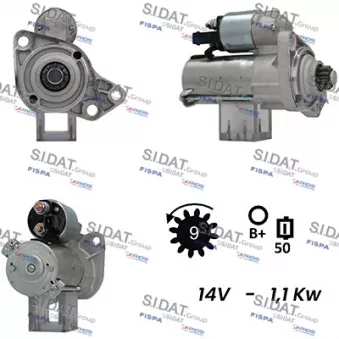 Démarreur SIDAT S12VA0115A2