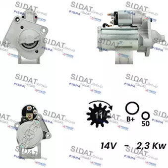 Démarreur SIDAT S12VA0124A2