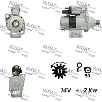 Démarreur SIDAT S12VA0143