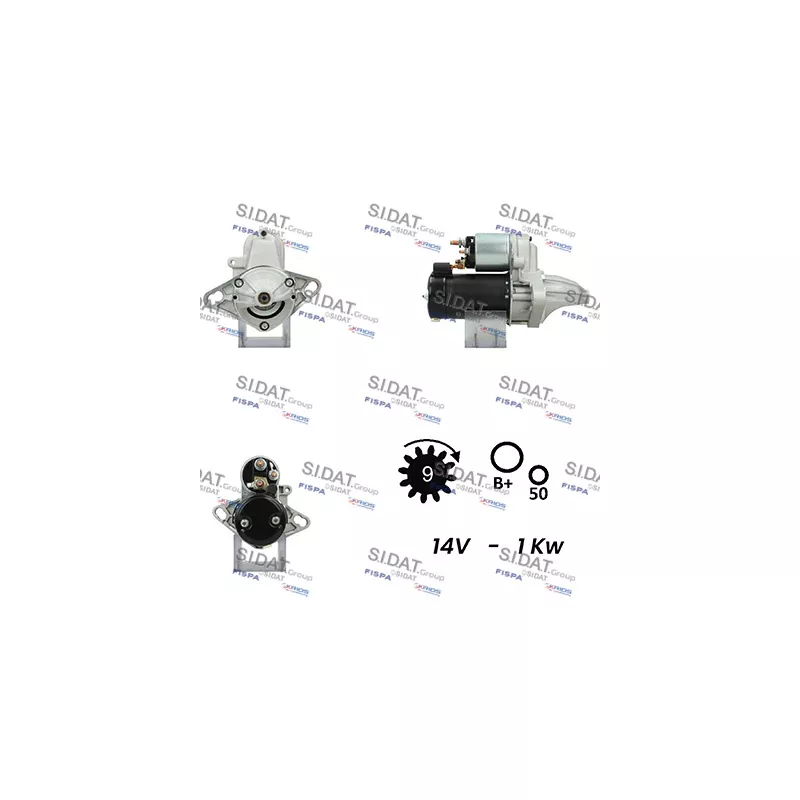 Démarreur SIDAT S12VA0403A2