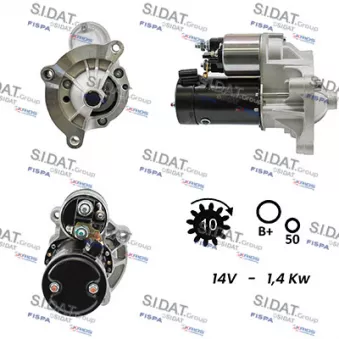 Démarreur SIDAT S12VA0433A2