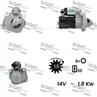 Démarreur SIDAT S12VA0615
