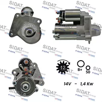 Démarreur SIDAT S12VS0013A2