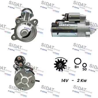 Démarreur SIDAT S12VS0155A2