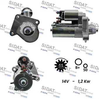 Démarreur SIDAT S12VS0193A2