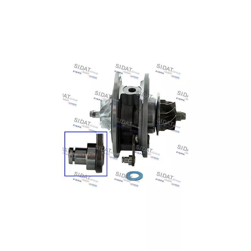 Groupe carter, turbocompresseur FISPA 47.1313