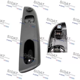 Interrupteur, lève-vitre avant gauche FISPA