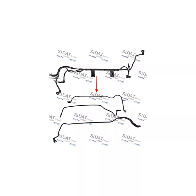 Tuyauterie de carburant FISPA 83.6127A2